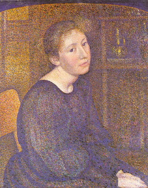 Lemmen, Georges Portrait of Mme. Lemmen Norge oil painting art